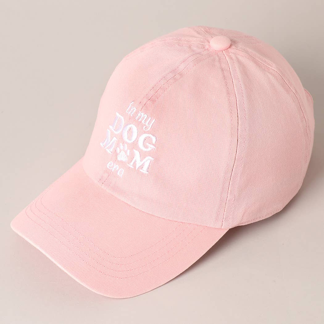 Embroidered “In My Dog Mom Era” Baseball Cap