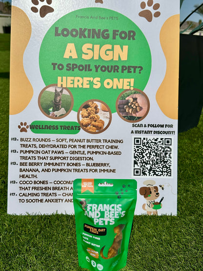 Pumpkin Oat – Plant-Based Dog Treats