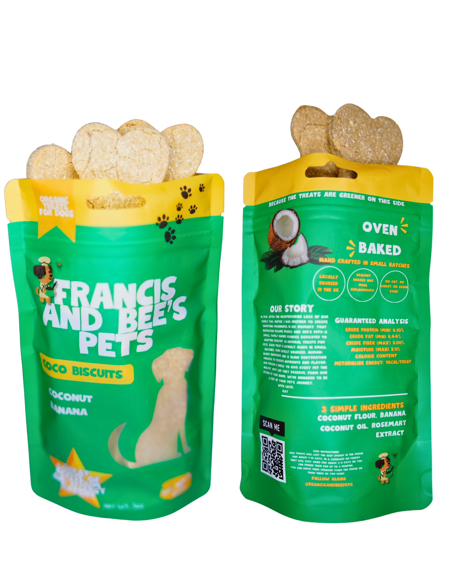 Coco Biscuits– Plant-Based Dog Treats