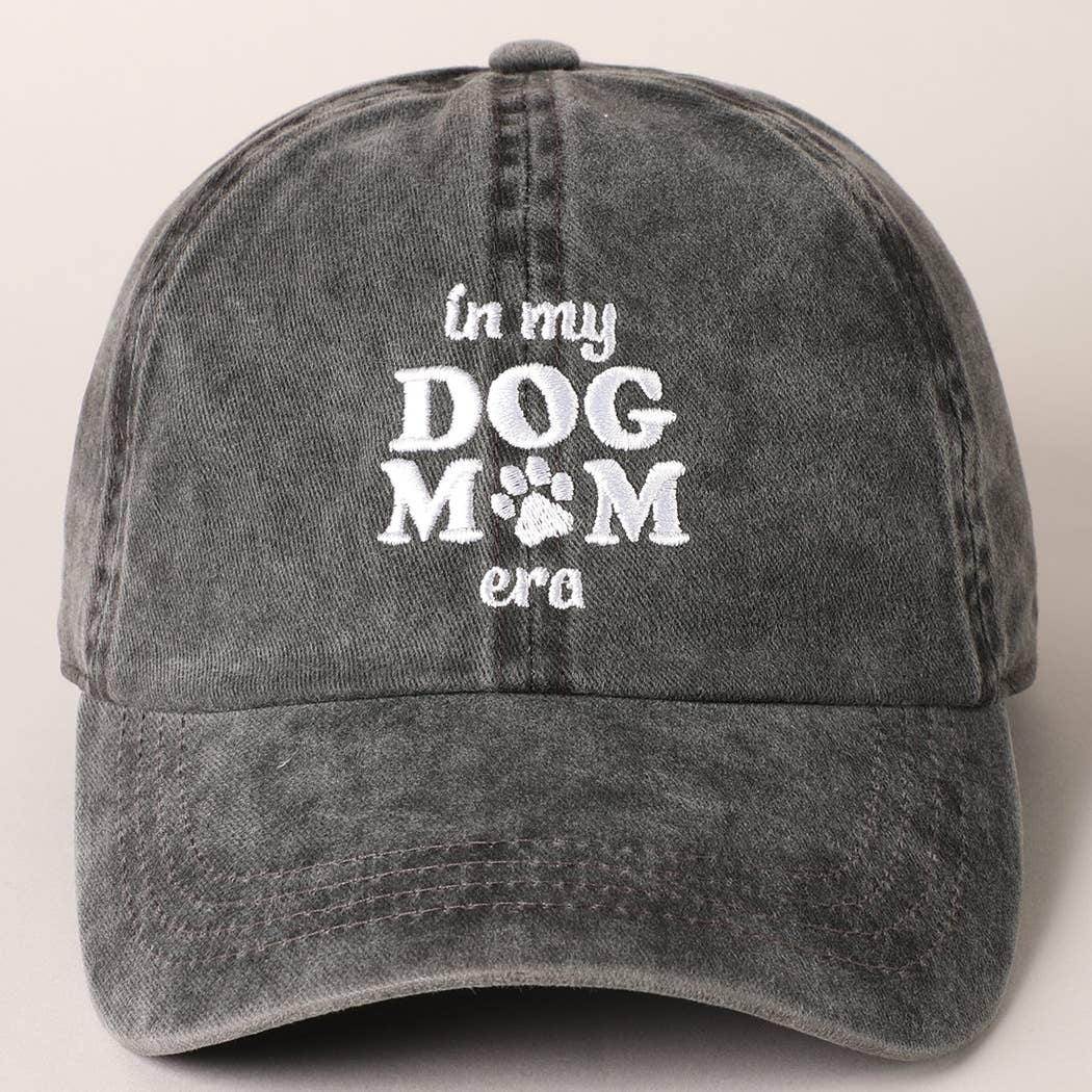 Embroidered “In My Dog Mom Era” Baseball Cap