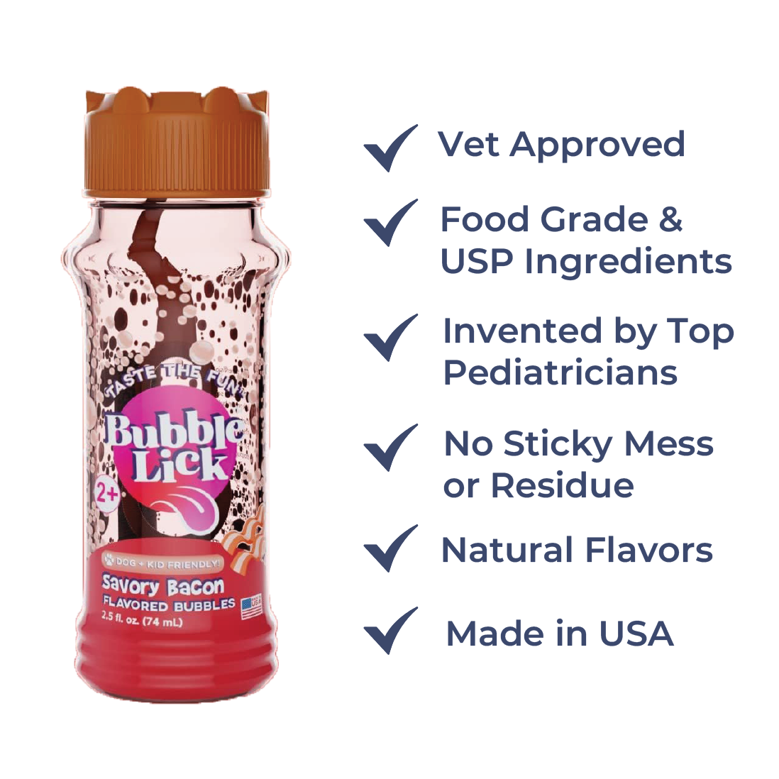 BubbleLick™ Pets Peanut Butter Swirl bubbles