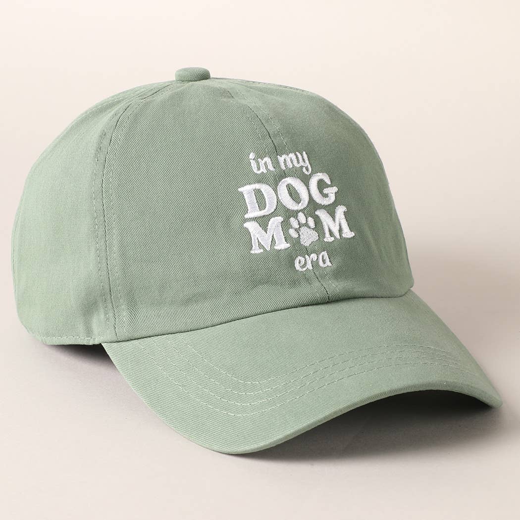 Embroidered “In My Dog Mom Era” Baseball Cap