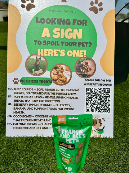 Bee Berry Immunity Bones – Plant-Based Dog Treats