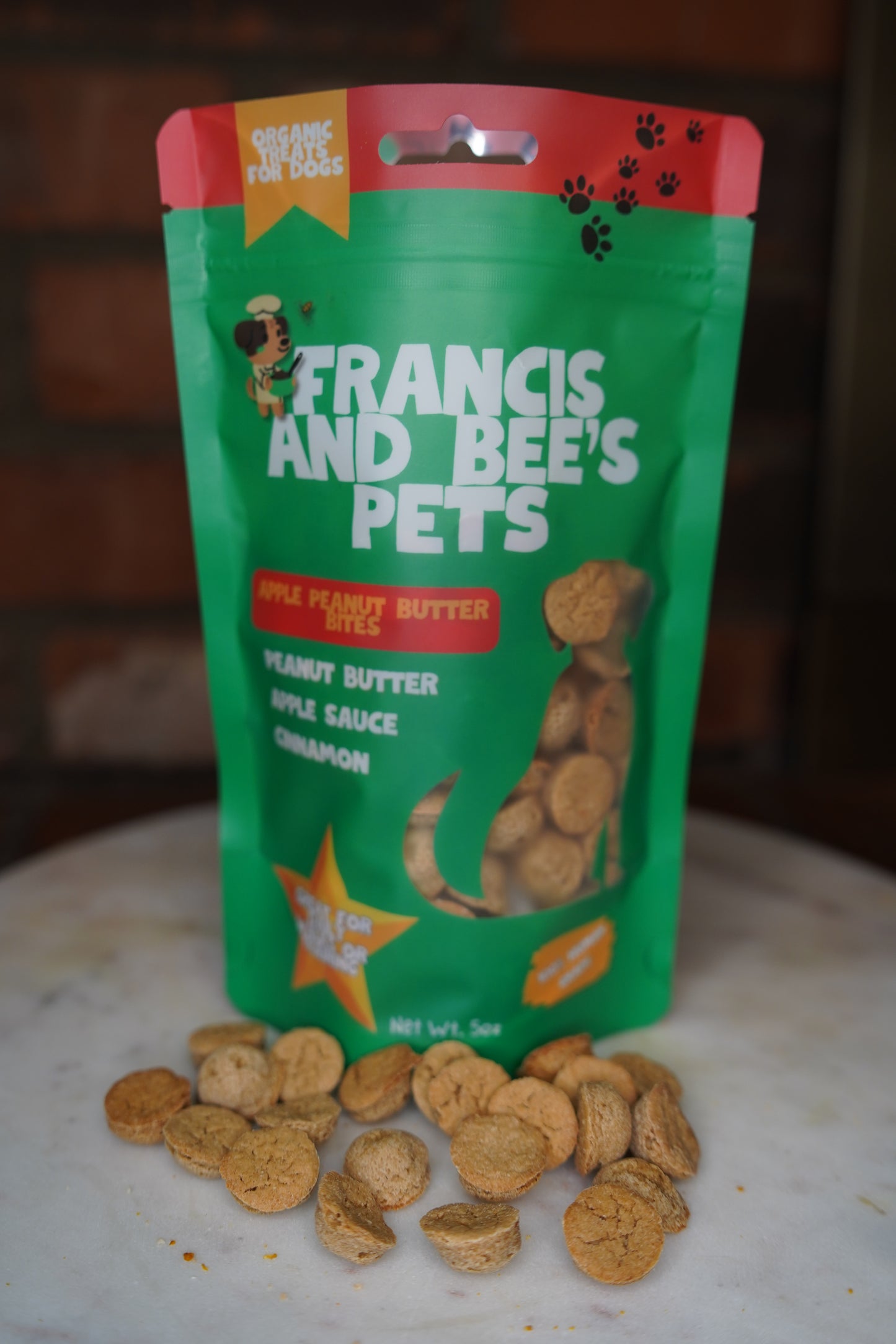 Apple Peanut Butter Bites– Plant-Based Dog Treats