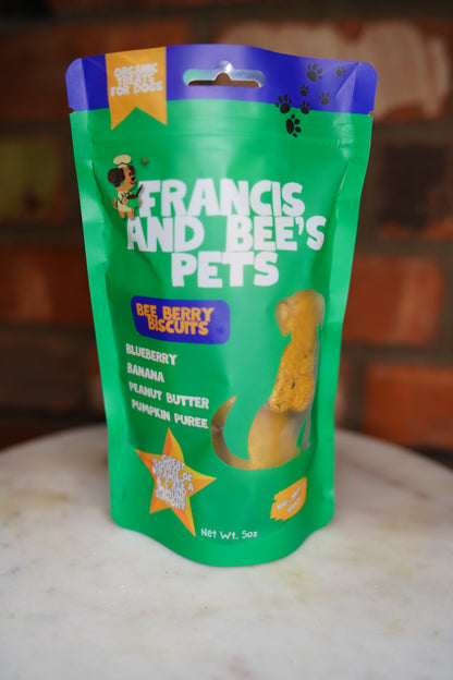 Bee Berry Biscuits– Plant-Based Dog Treats