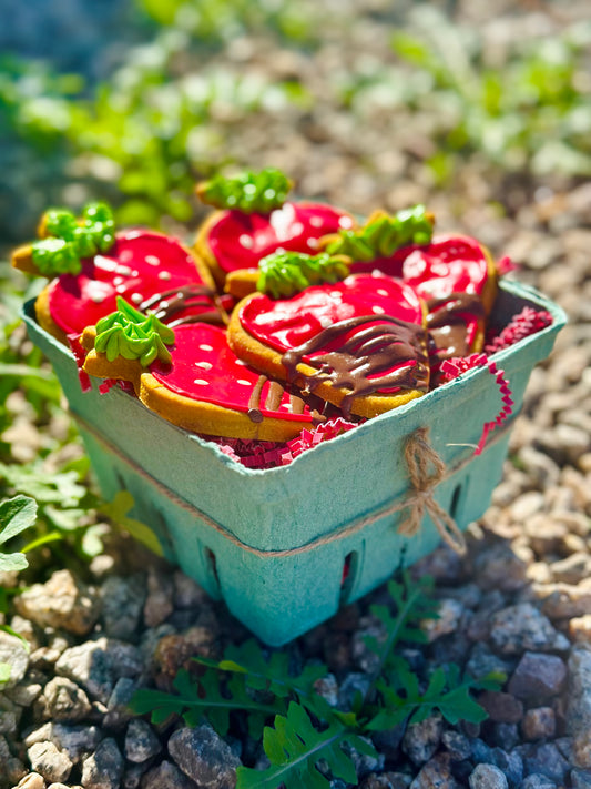 Strawberry Cookie Basket