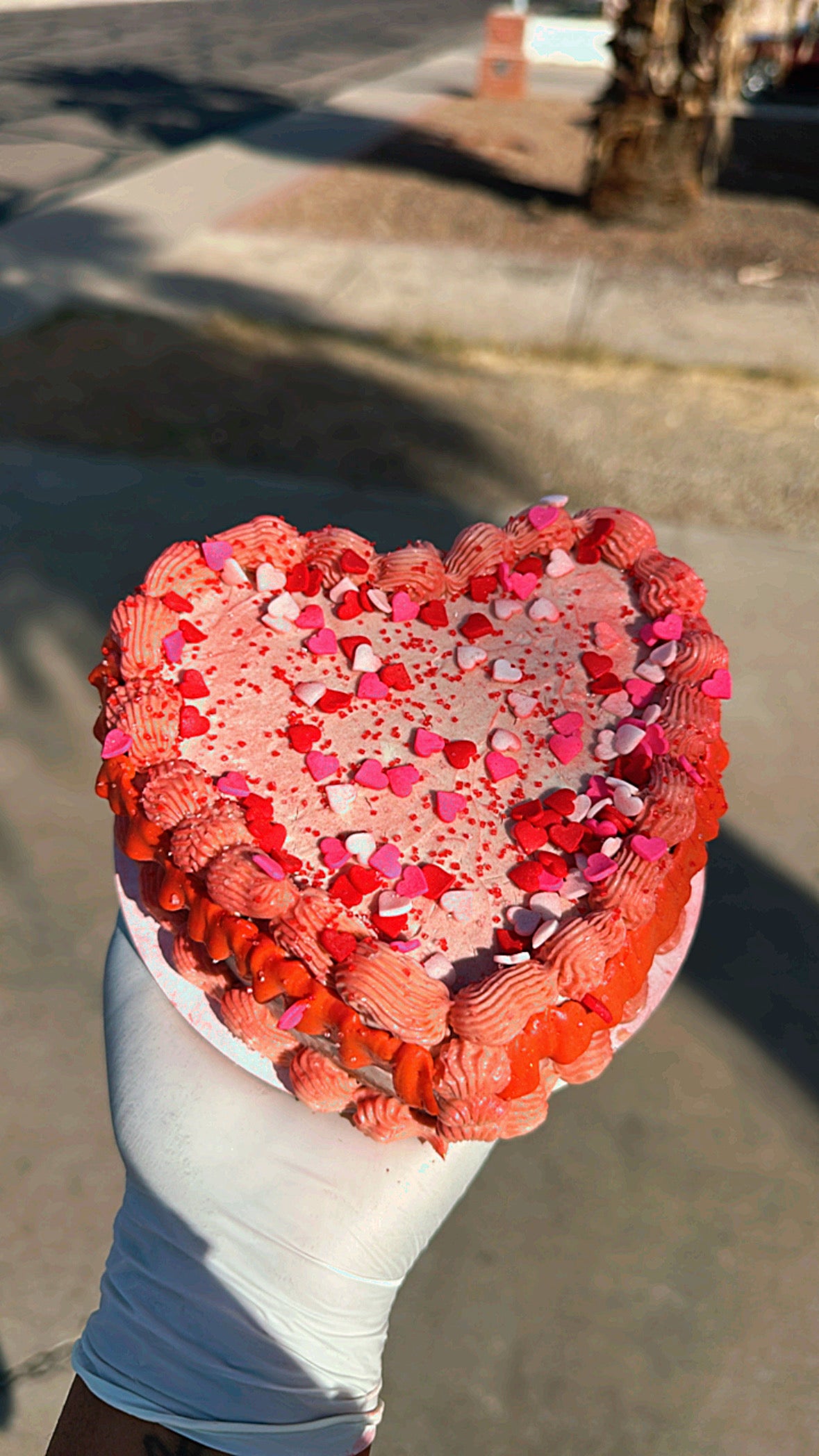 Heart Pup Cake