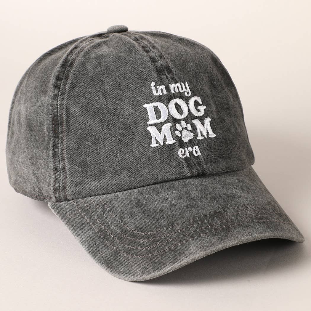 Embroidered “In My Dog Mom Era” Baseball Cap