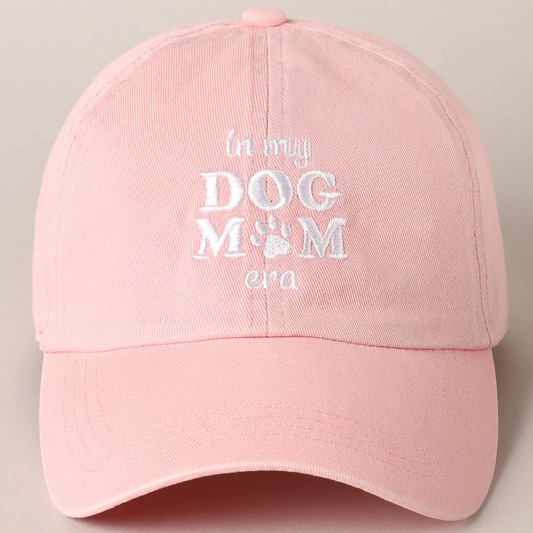 Embroidered “In My Dog Mom Era” Baseball Cap