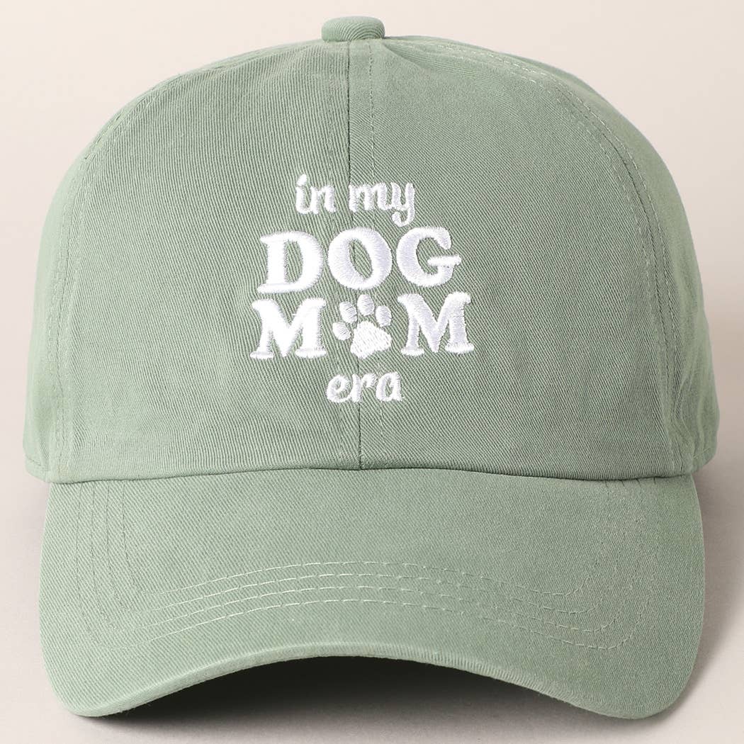 Embroidered “In My Dog Mom Era” Baseball Cap