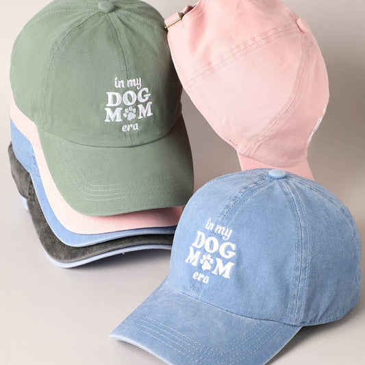 Embroidered “In My Dog Mom Era” Baseball Cap