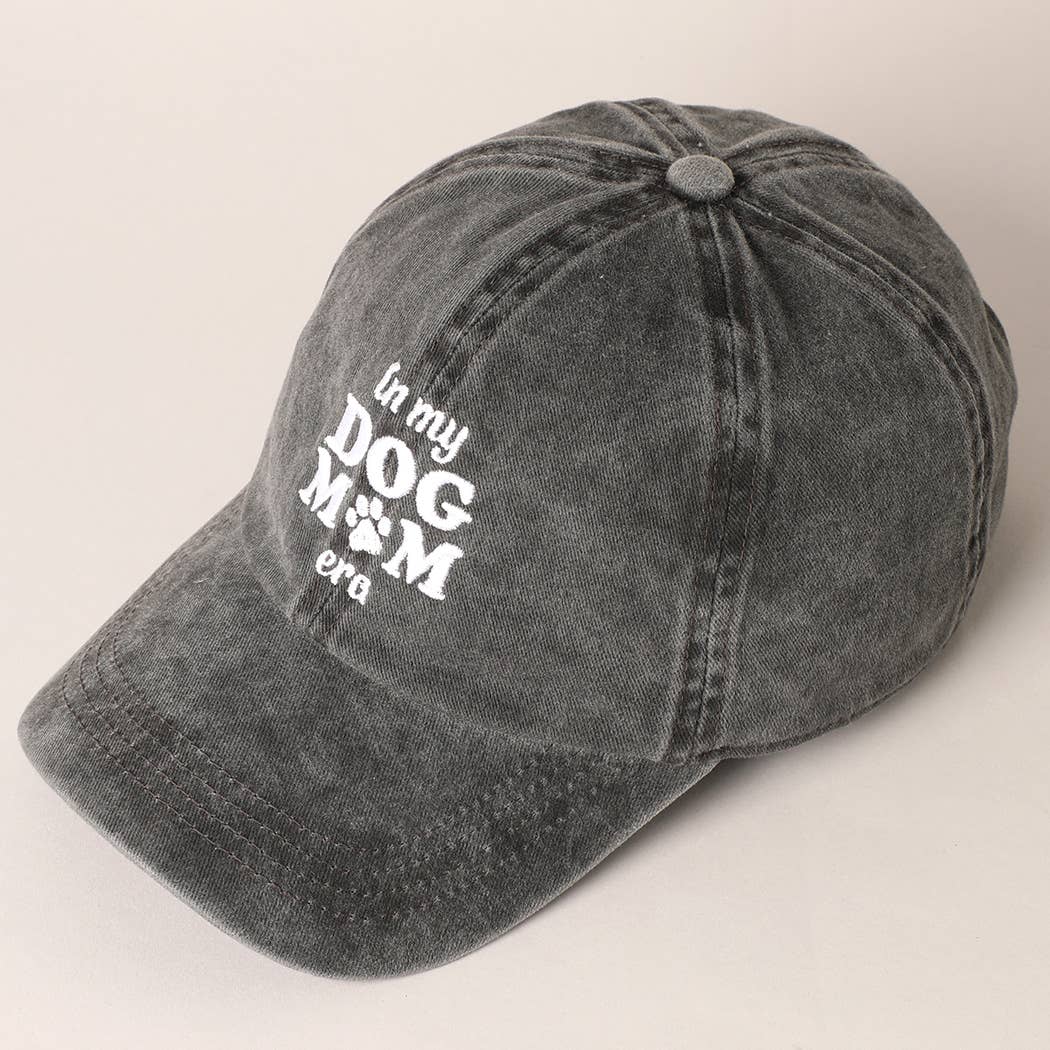 Embroidered “In My Dog Mom Era” Baseball Cap