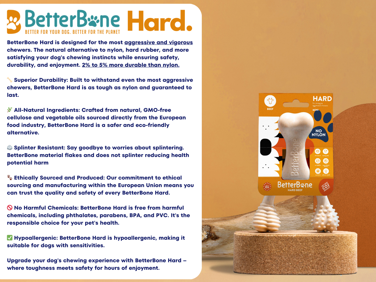 BetterBone HARD -Durable, All-Natural, No Nylon, Sustainable